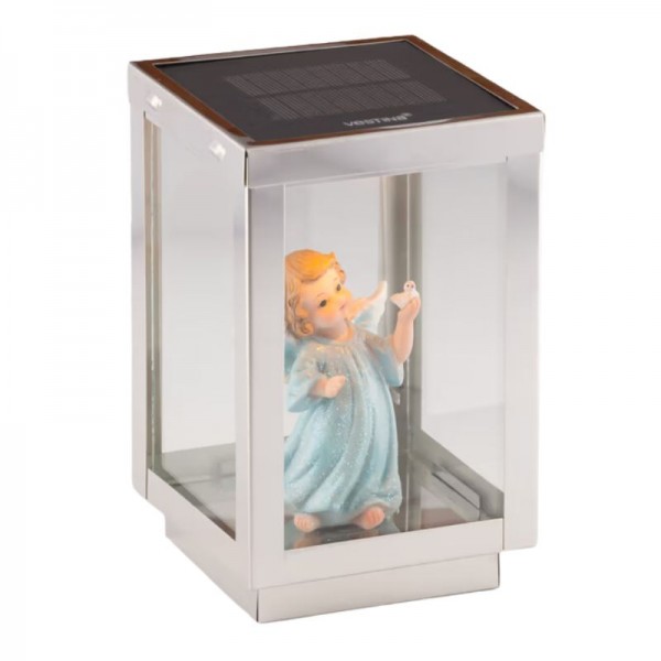 Solarna sveča Vestina Levana 1000 dni - moder angelček